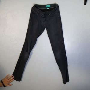 Faded Black Skinny Jeans by YMI®